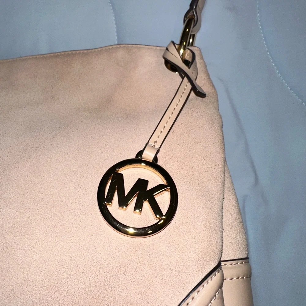 Michael Kors Tan and Cream Shoulder Bag
